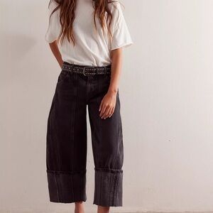 Free People Olsen Barrel Cuffed Jeans